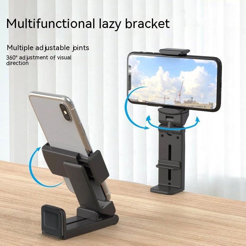 Travel Airplane Phone Holder Multi-function Folding Bracket Desktop Rotating Binge-watching